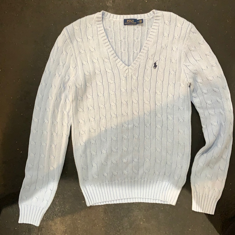 Polo Ralph Lauren Cable-Knit V-Neck Sweater